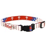 Philadelphia Phillies Adjustable Pet Dog Collar (Small)