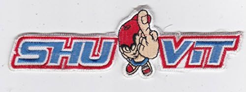 [PATCHES 136] BLUE SHUVIT SKATEBOARDING SPORTS : Embrodiered Badges for Pants Cloth Jeans Jackets Vest Purses 1.5"x6"