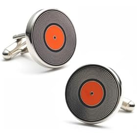 Buy Old 45 Record Album Music Cufflinks Cuff Links made by Cufflinks now!