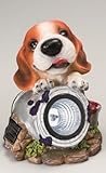 子犬付ソーラーライト　スポットライト型　ビーグル