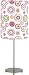 lite source ls-270be far out one light accent lamp in retro bulls-eye print