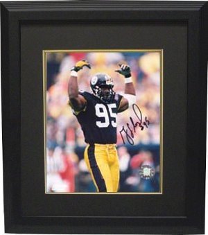 Greg Lloyd Autographed/Hand Signed Pittsburgh Steelers 8x10 Photo Custom Framed