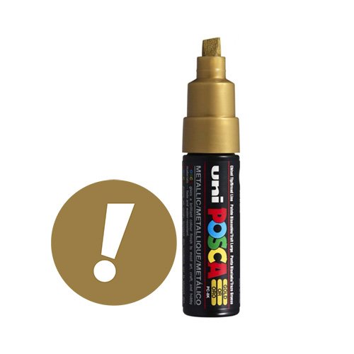 Uni Posca Paint Marker PC-8K - Gold