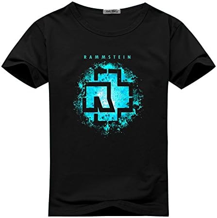 Rammstein logo For Women's Printed Short Sleeve Tee Tshirt X-Large Black