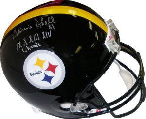 Donnie Shell Signed Steelers Full Size Replica Helmet - IX X XIII XIV Champs