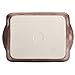Rachael Ray Cucina Stoneware 9-Inch x 13-Inch Rectangular Baker, Mushroom Brown
