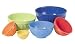 Oggi Melamine Ribbed 6 Piece Mixing Bowl Set