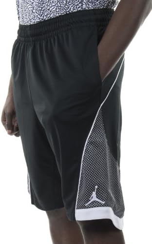 Jordan Men's Nike Flight Premium Knit Basketball Shorts-Black-XL