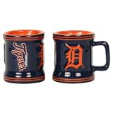 MLB Teams Ceramic 2oz Shot Glass 2 Pack - Detroit Tigers