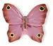 Siro Designs Butterfly Knob (SD72102) - Pink W/Blk & Yel Dots & Stripes