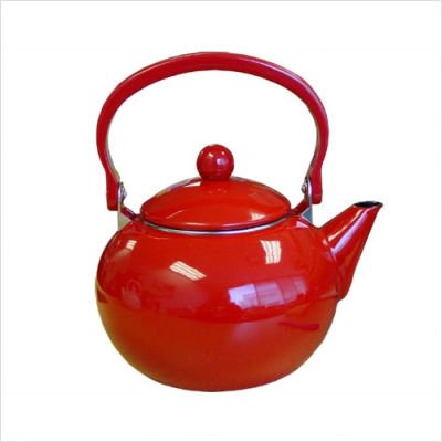 Bundle-17 Calypso Basics 64 oz Harvest Tea Kettle in Red with optional Accessories