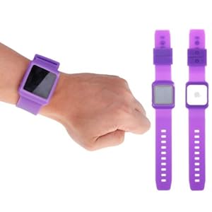 Silicon Watch Band for iPod Nano 6(Purple)