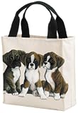 Boxer Puppies Tote Bag Hand Bag