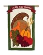 Cornucopia Estate Size Applique Flag