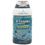 WELLESSE Complete Liquid Vitamin Supplement, B Complex, 16 Ounce