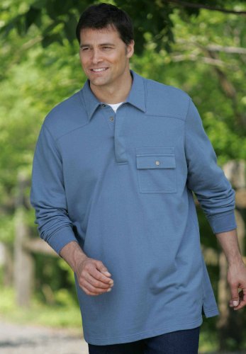 KingSize Big & Tall Boulder Creek Cotton Jersey Henley