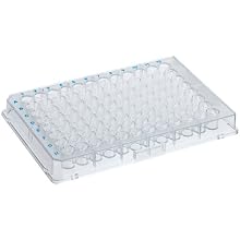 BrandTech 781729 Brandplates Polystyrene C-bottom 96 Immunoassay Microplate, 350 microliter Well Capacity, Black (Pack of 100)