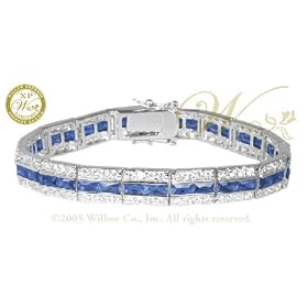 WILLOW XPRESS: *ROMANOFF MONTANA SAPPHIRE CZ BRACELET* by Willow Company