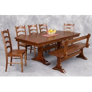 Kona Rectangular Trestle Table With 18