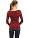 PattyBoutik Mama Trim Scoop Neck Maternity Tunic Top