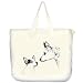 Australian Cattle Dogs art print 20 Inch Zippered cotton canvas Tote Bag