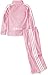 adidas Little Girls' Iconic Tricot Jacket and Pant Set, Light Pink Basic, 5