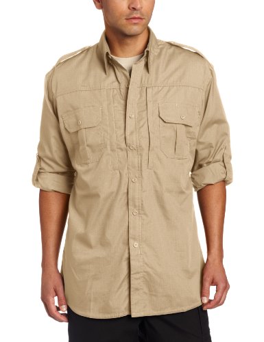 Propper Men's Long Sleeve Tactical Shirt, Khaki, Large Long