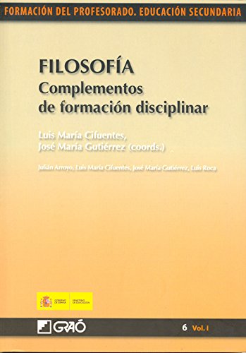 Filosofía. Complementos de formación disciplinar (Spanish Edition)