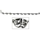 Actors Bracelet Sterling Silver - Comedy & Tragedy Masks
