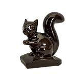 12 Mocha Brown Squirrel Ceramic Garden Statue on Base