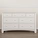 Evolur Cheyenne and Santa Fe Double Dresser, Distress White