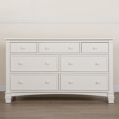 Evolur Cheyenne and Santa Fe Double Dresser, Distress White