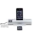Soundsystem Apple Iphone iPod Touch 2G 3G, 3GS 4G Classic.. weiss. Batteriebetieb 6 Stunden Playback. Micro Hifi stereo Dockingstation Audiosystem Anlage mit Fernbedienung & Lautsprecher 2 x 3 Watt, Farbe weiss - silber