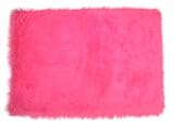 Flokati Hot Pink 39 In x 58 In. Area Rug