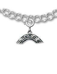 Sterling Silver Rainbow Bridge Charm for Charm Bracelet by The Magic Zoo