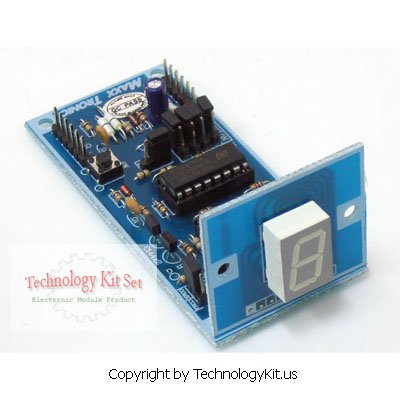 Electronic Digital Up/Down Counter with Seven Segment Display