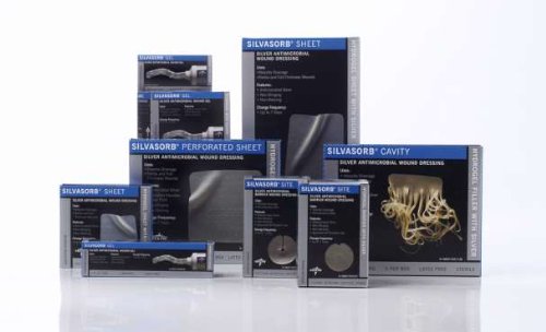 SilvaSorb Dressings, SilvaSorb Site, 1 disc with 4mm center saddle and radial slit (30 Each/Case) Model MSC9310EP