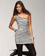 Disco Sequin One Shoulder Dress