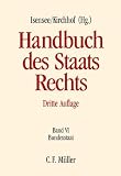 Produkt-Bild: Handbuch des Staatsrechts der Bundesrepublik Deutschland: Handbuch des Staatsrechts: Band VI: Bundesstaat: BD VI