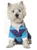 MEDIUM - BLUE - Fashion Pet Classic Rugby Shirt