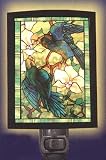 LAMPS BEAUTIFUL Fine Art Nightlight--Lithographed Reproduction of Tiffany Stained Glass Window Night Light--Excellent customer service--see our feedback.