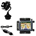 Garmin Nuvi 275T Auto Cup Holder with Car Charger - Uses Gomadic TipExchange