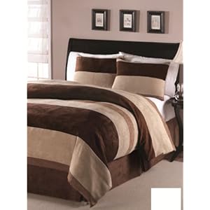 4 Pieces Micro Suede Comforter Set 86