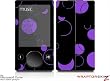 Zune 80/120GB Skin Kit - Lots of Dots Purple on Black plus Free Screen Protector by WraptorSkinz