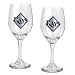 Tampa Bay Rays MLB 2pc Wine Glass Set - Primary Logo by Great American Products