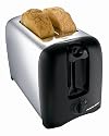 Proctor Silex 2-Slice Toaster - Black/ Chrome (22608)