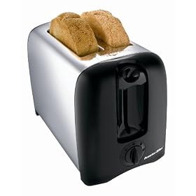 Proctor Silex 2-Slice Toaster - Black/ Chrome (22608)