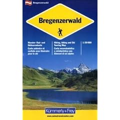 Bregenzer Wald 1 : 50 000. Wanderkarte. Wander-, Rad- und Skitourenkarten