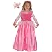 2 Item Bundle: Little Adventures Sleeping Beauty Princess Dress Up Costume + Hair Bow - Girls Size 3T 4T 5- Machine Washable!
