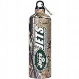 NFL New York Jets 32-Ounce Open Field Aluminum Water Bottle